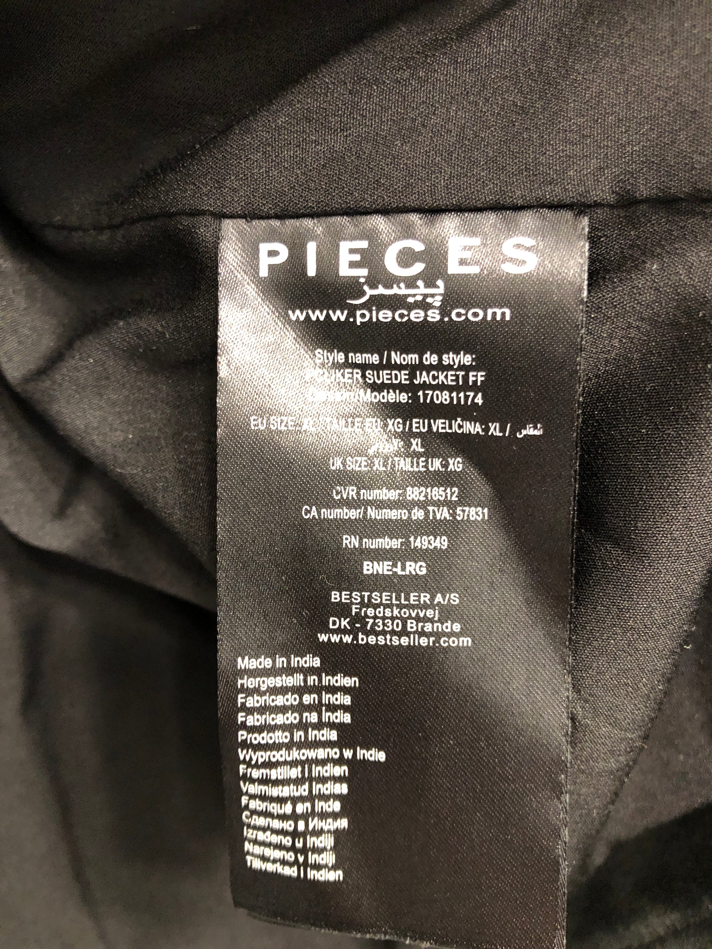 Pieces Læder Jakke